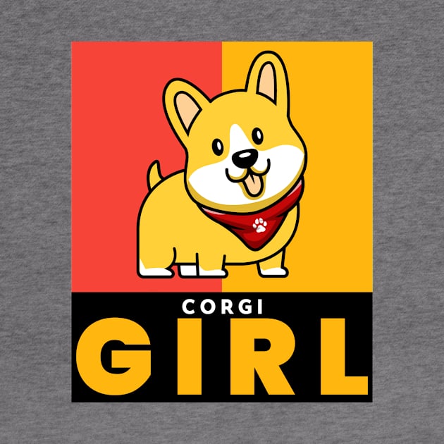 CORGI Girl Cute Dog by SartorisArt1